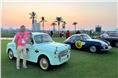 Several Indians participated in the event, with Amirali and Wendy Jetha winning the Jubilee Class in their 1956 Fiat Millicento. 